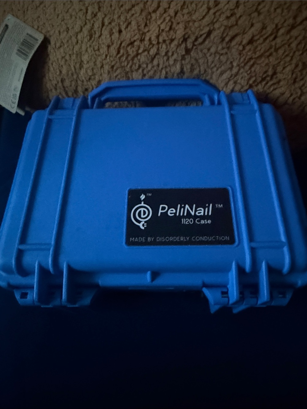 PeliNail 1120 Portable Hard Case ENAIL in Bright Blue